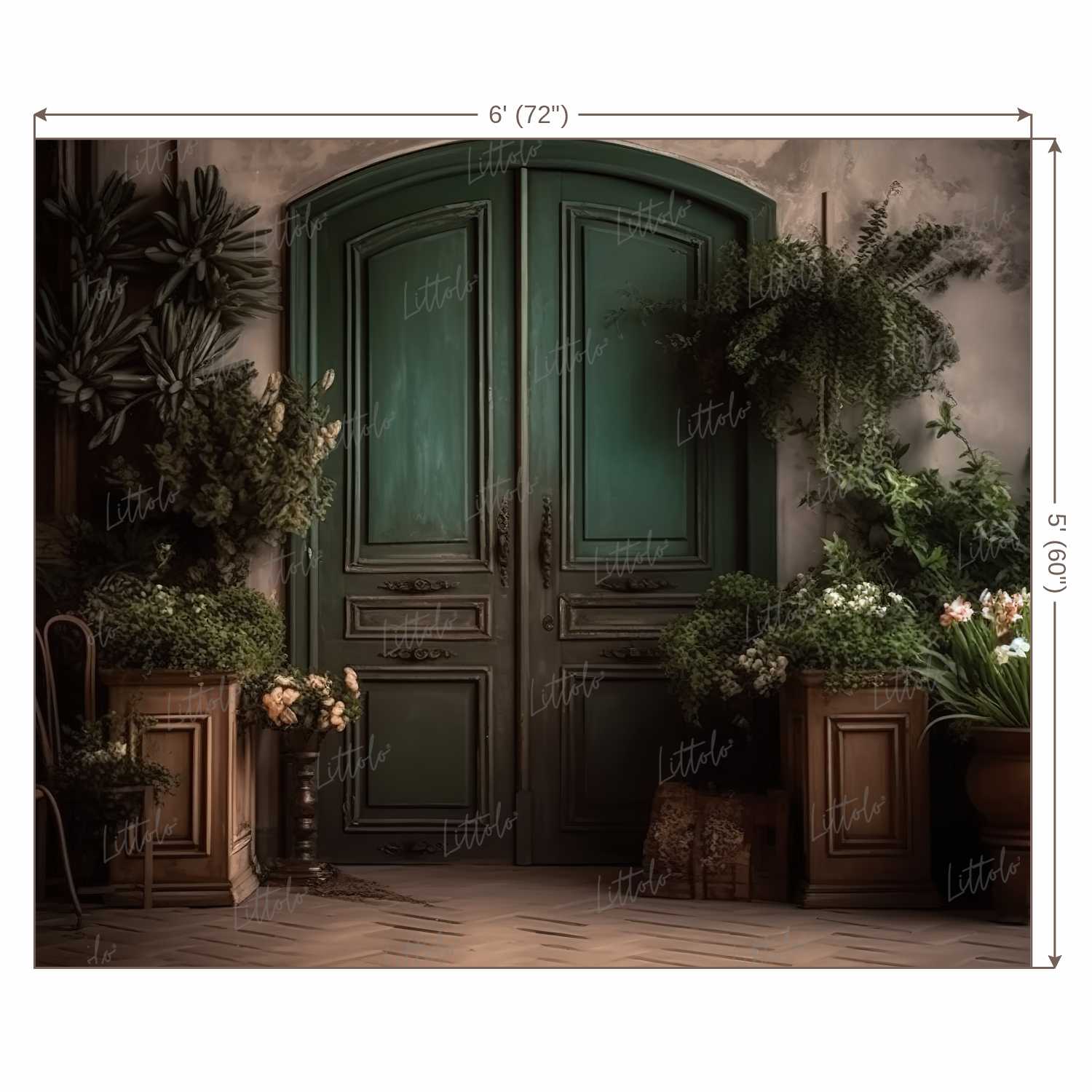 LB0660 Tropical Doorway Backdrop