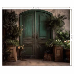 LB0660 Tropical Doorway Backdrop