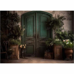 LB0660 Tropical Doorway Backdrop