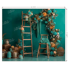 LB0681 Floral Wall Decor Backdrop