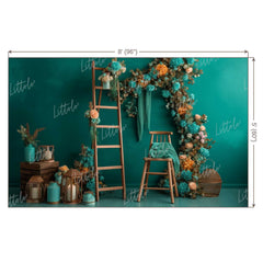 LB0681 Floral Wall Decor Backdrop