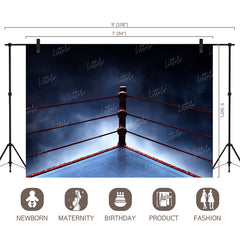 LB0691 Boxer Ring Backdrop
