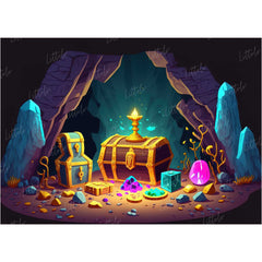 LB0714 Aladdin Treasure Backdrop