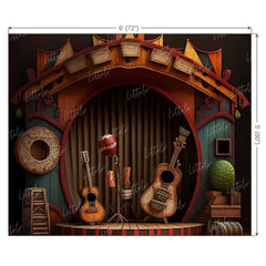 LB0739 Music Rockstar Backdrop