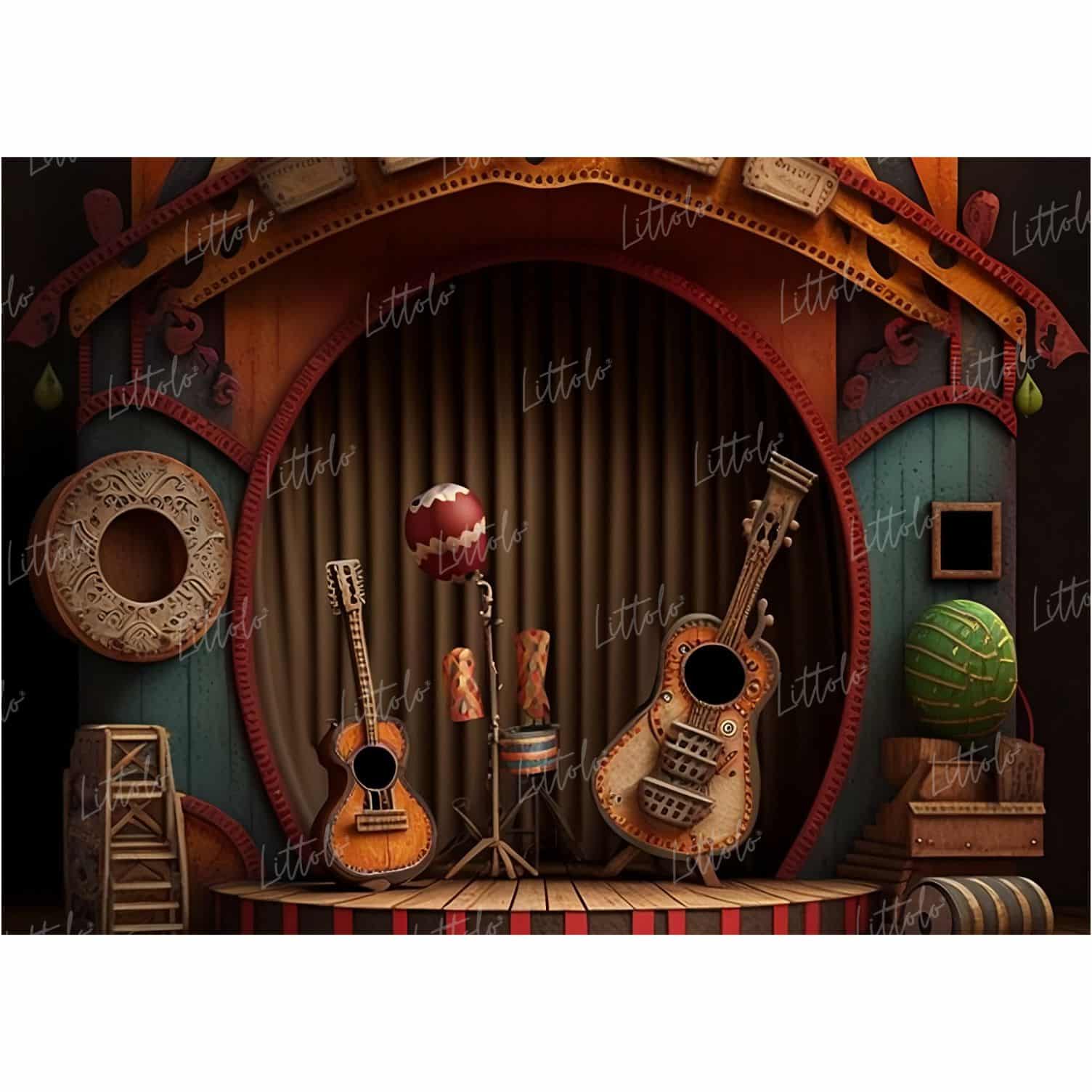 LB0739 Music Rockstar Backdrop
