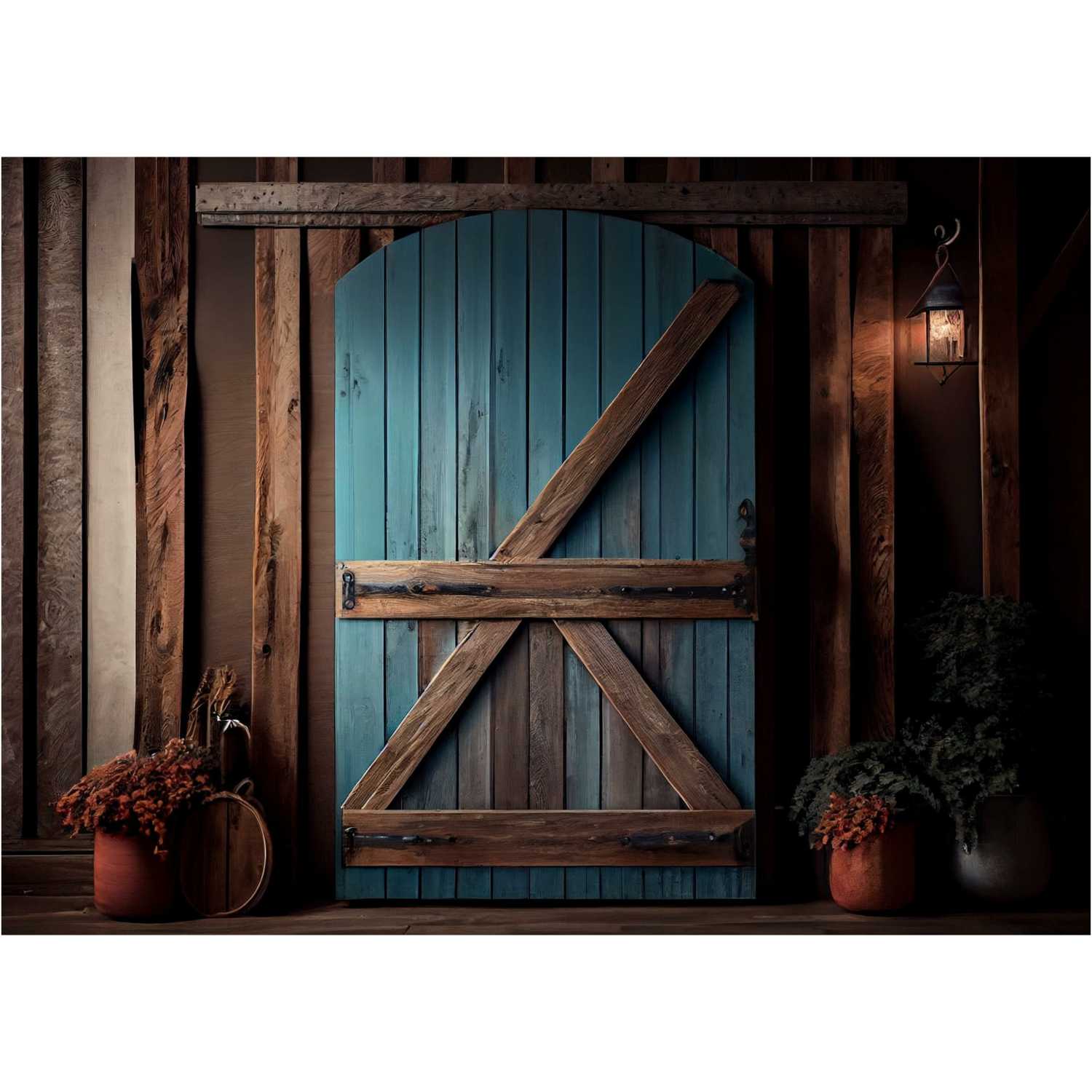 LB0743 Vintage Doorway Backdrop