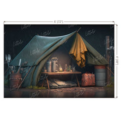 LB0746 Adventure Camping Backdrop
