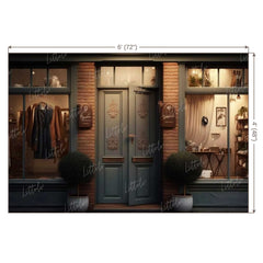 LB0747 Vintage Shop Backdrop