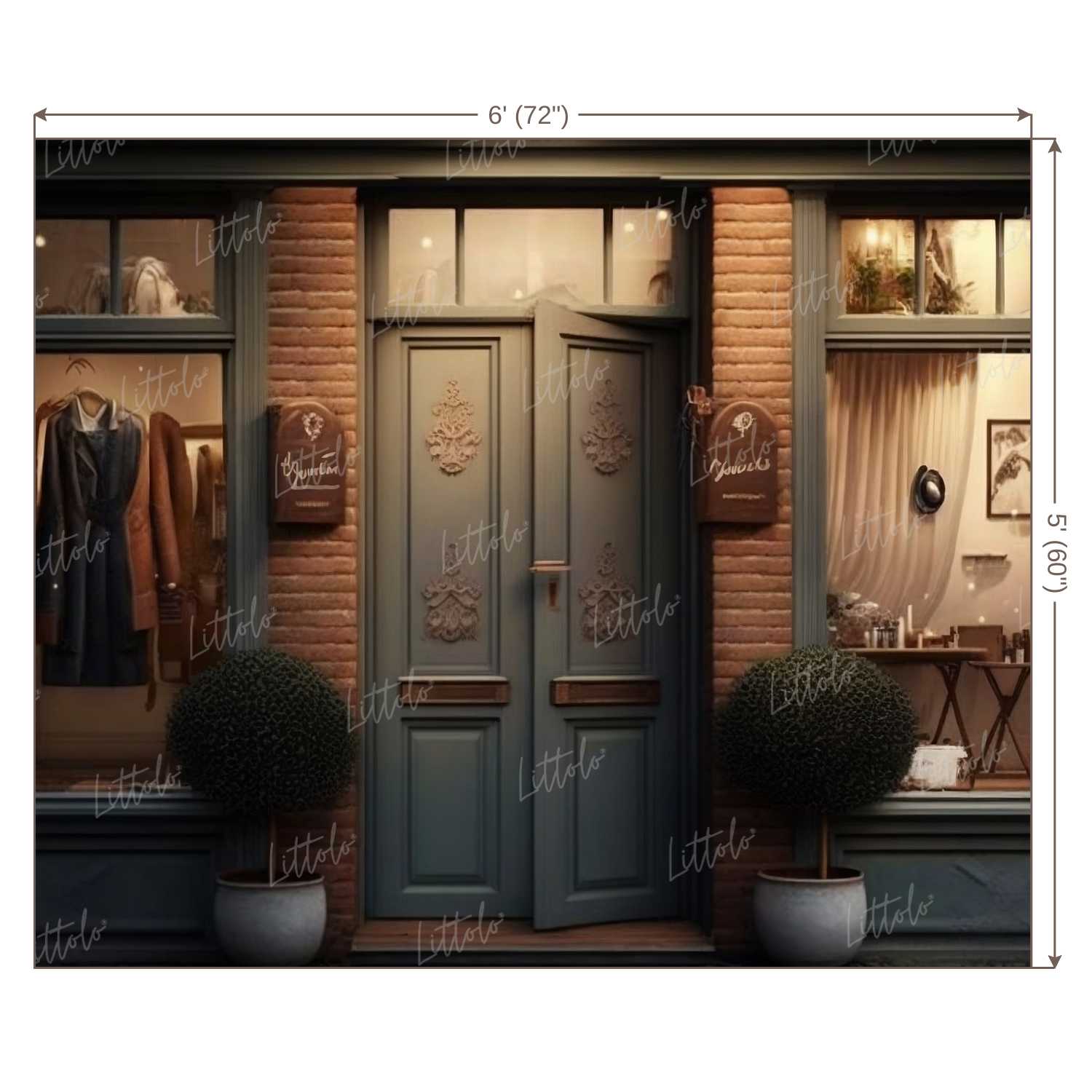 LB0747 Vintage Shop Backdrop