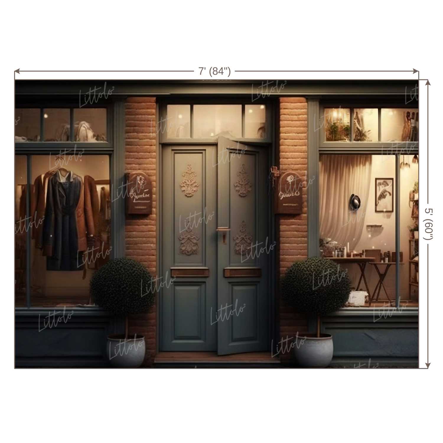 LB0747 Vintage Shop Backdrop