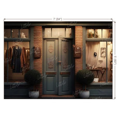 LB0747 Vintage Shop Backdrop