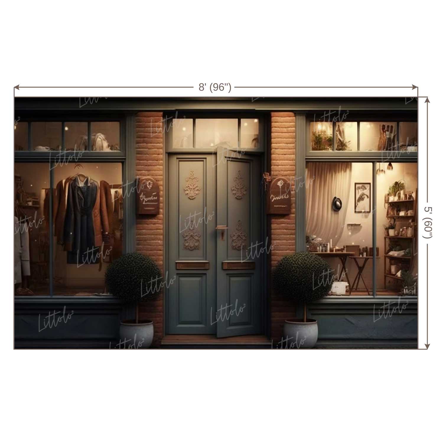 LB0747 Vintage Shop Backdrop