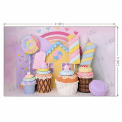 LB0767 Birthday Desert Decor Backdrop