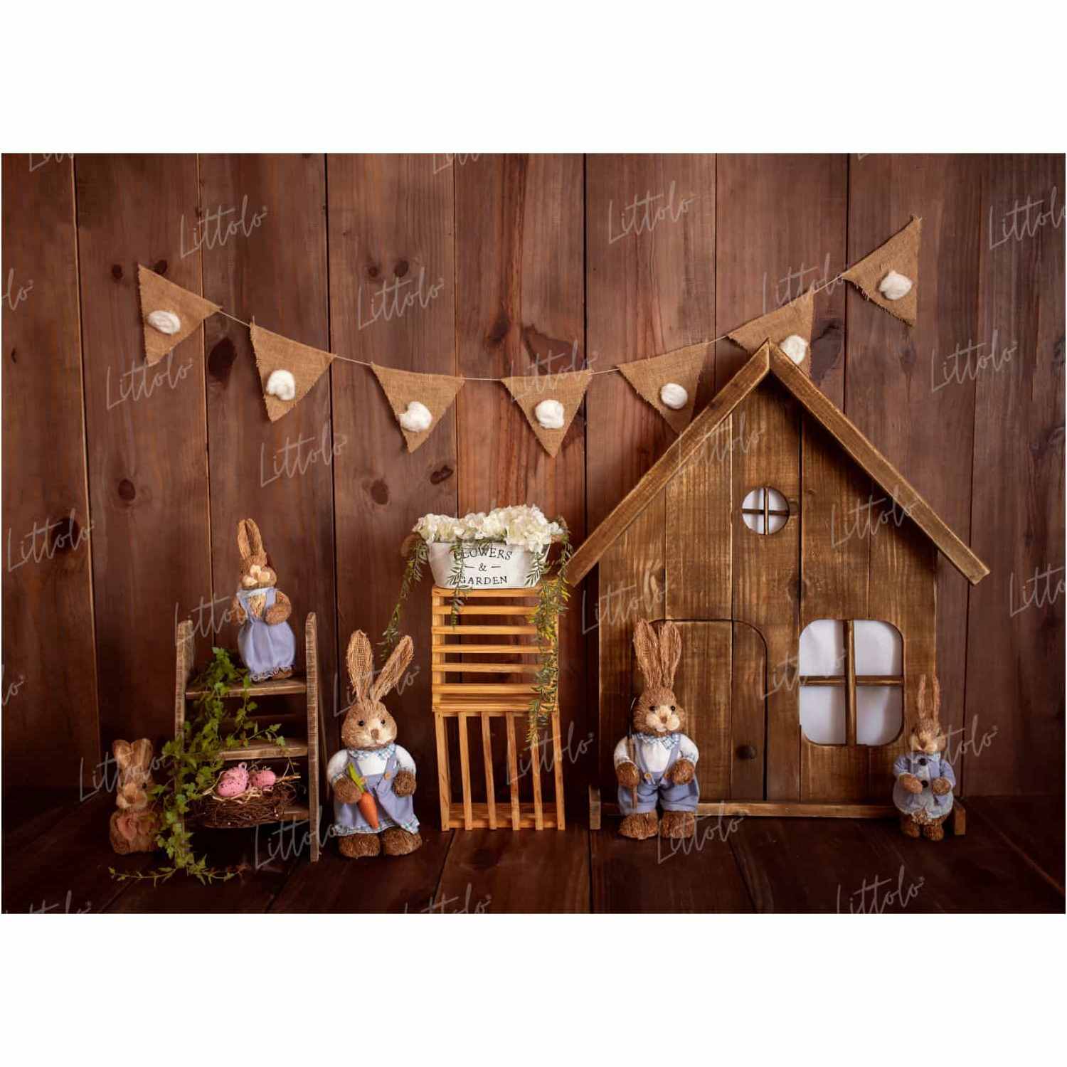 LB0770 Festival Easter Backdrop
