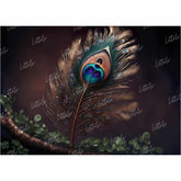 LB0795 Feather Krishna Backdrop