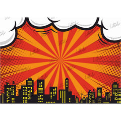 LB0799 Superhero Cartoon Backdrop