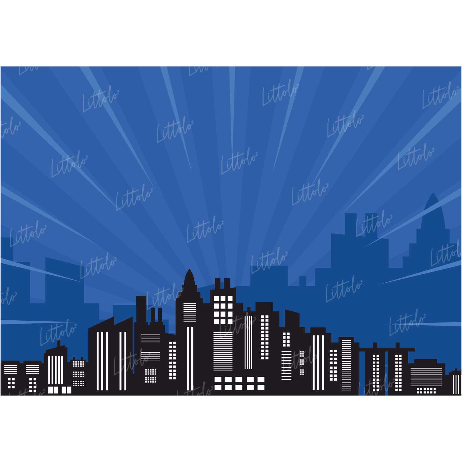 LB0801 Superhero Cartoon Backdrop