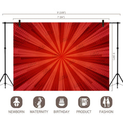LB0802 Superhero Cartoon Backdrop