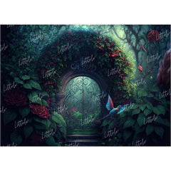 LB0817 Enchanted Doorway Backdrop