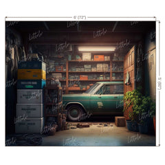 LB0819 Vintage Garage Backdrop