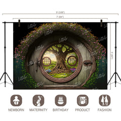 LB0823 Enchanting Doorway Backdrop