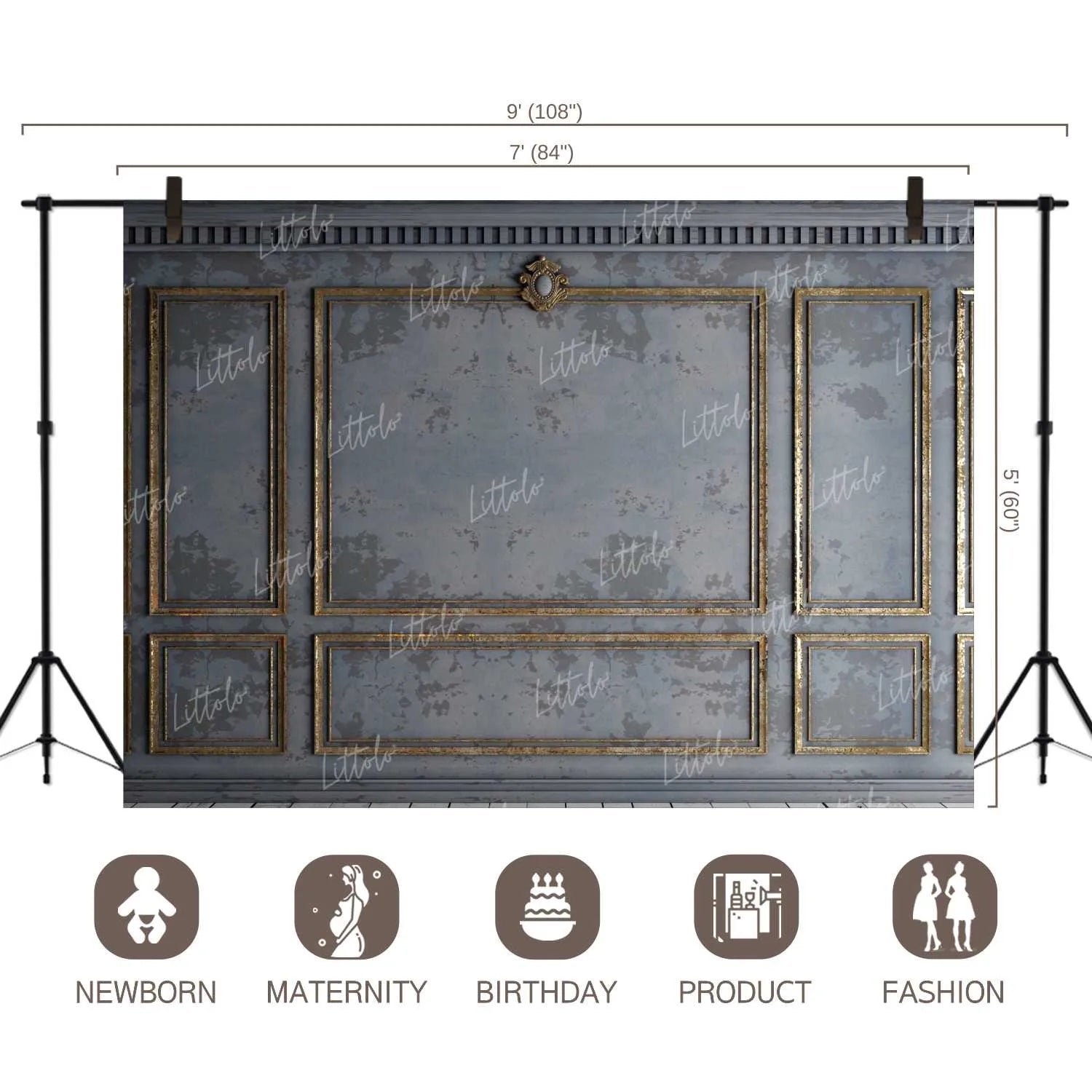 LB0857 Classic Interior Wall Backdrop