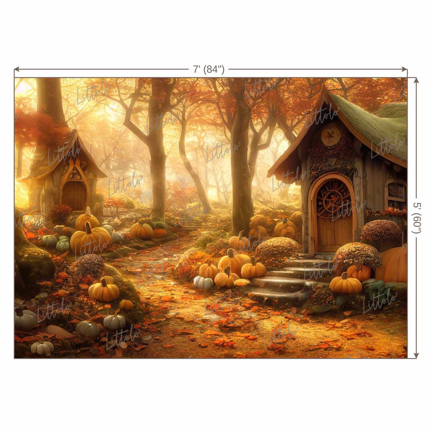 LB0858 Dark Theme Forest Backdrop