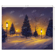 LB0859 Christmas Evening Backdrop