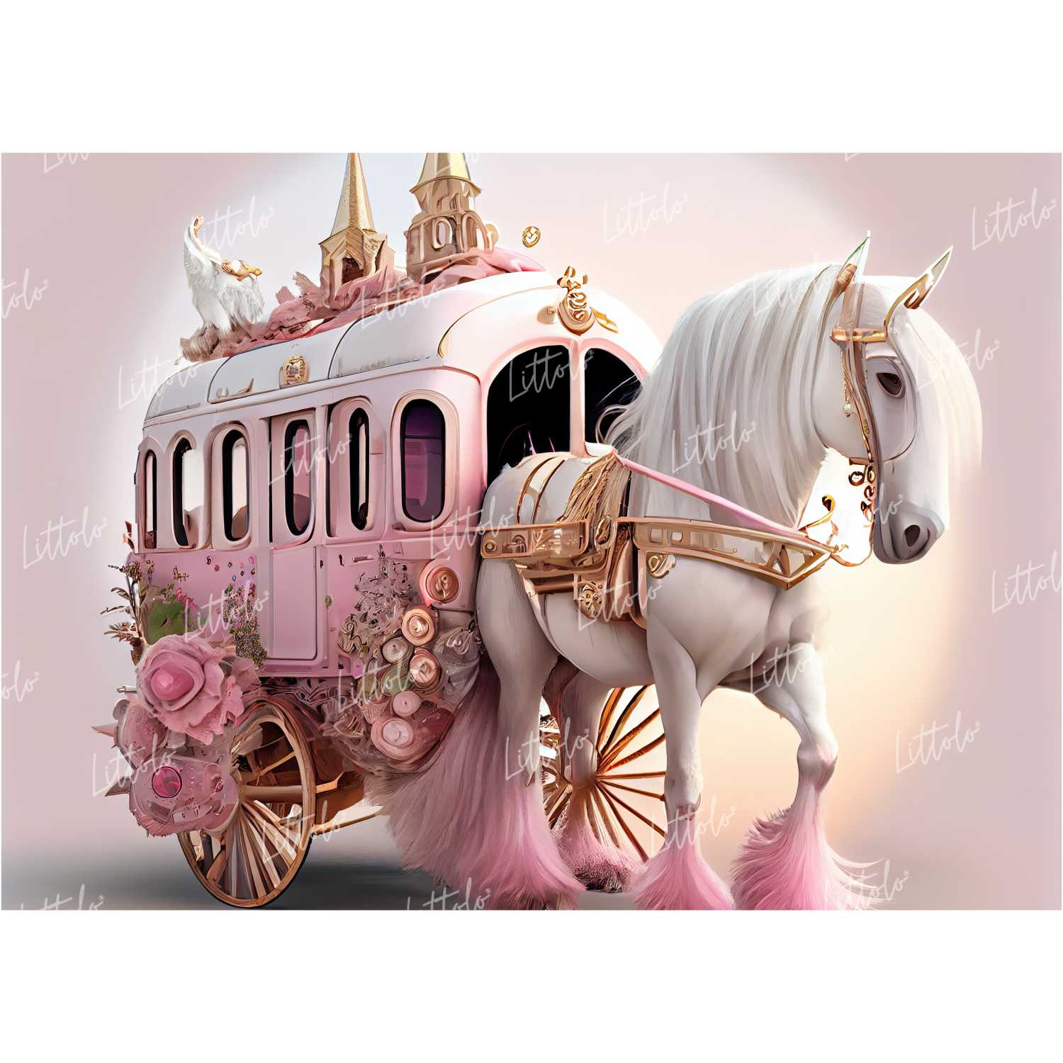 LB0861 Unicorn Backdrop