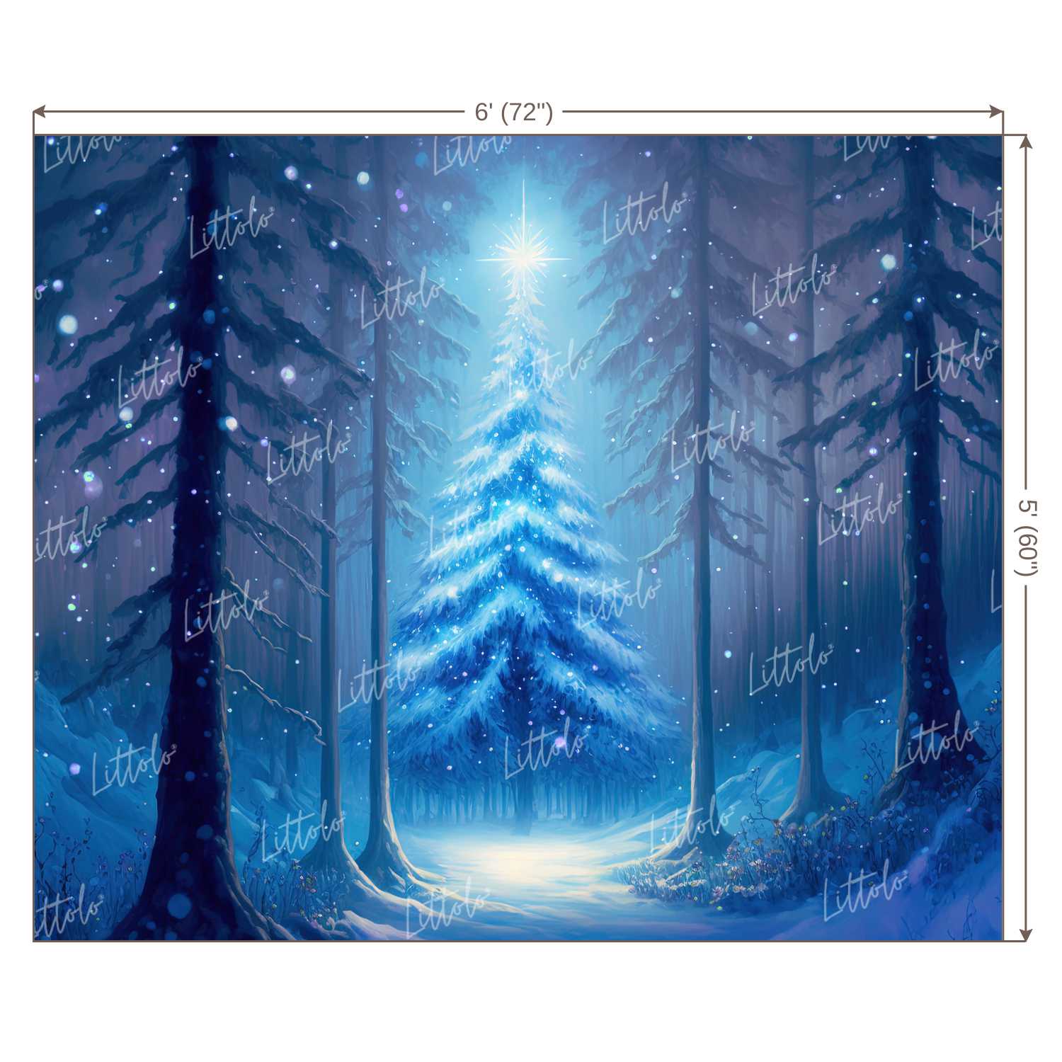 LB0870 Christmas Backdrop