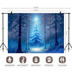 LB0870 Christmas Backdrop