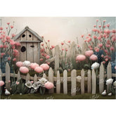 LB0875 Garden Fence Backdrop