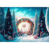 LB0910 Christmas Backdrop