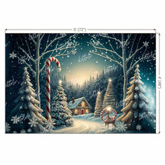 LB0914 Christmas Backdrop