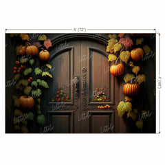 LB0924 Pumpkins and Foliage Backdrop