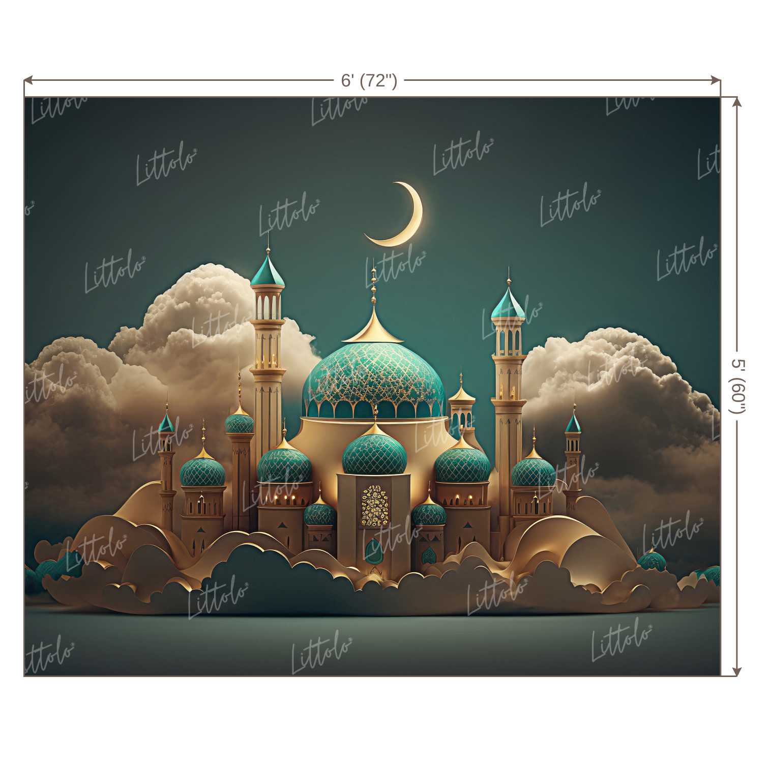 LB0935 Eid Backdrop