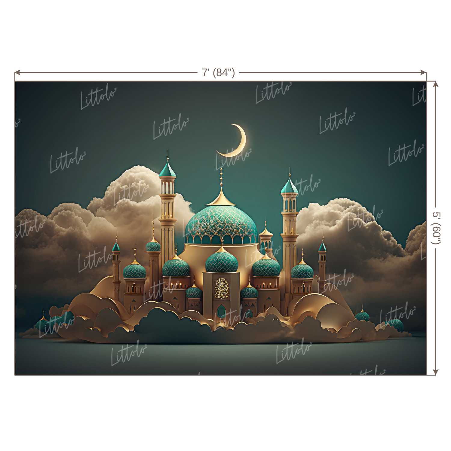 LB0935 Eid Backdrop