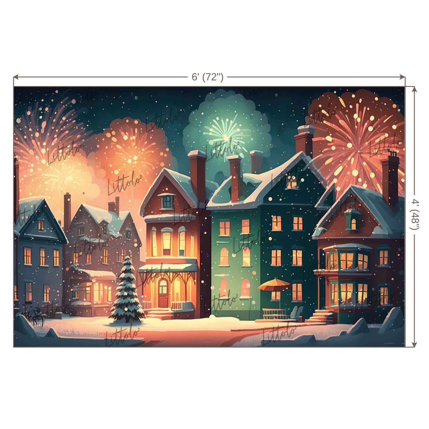 LB0983 Christmas Theme Backdrop