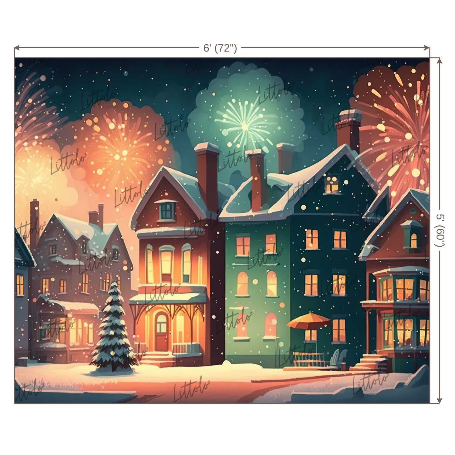 LB0983 Christmas Theme Backdrop