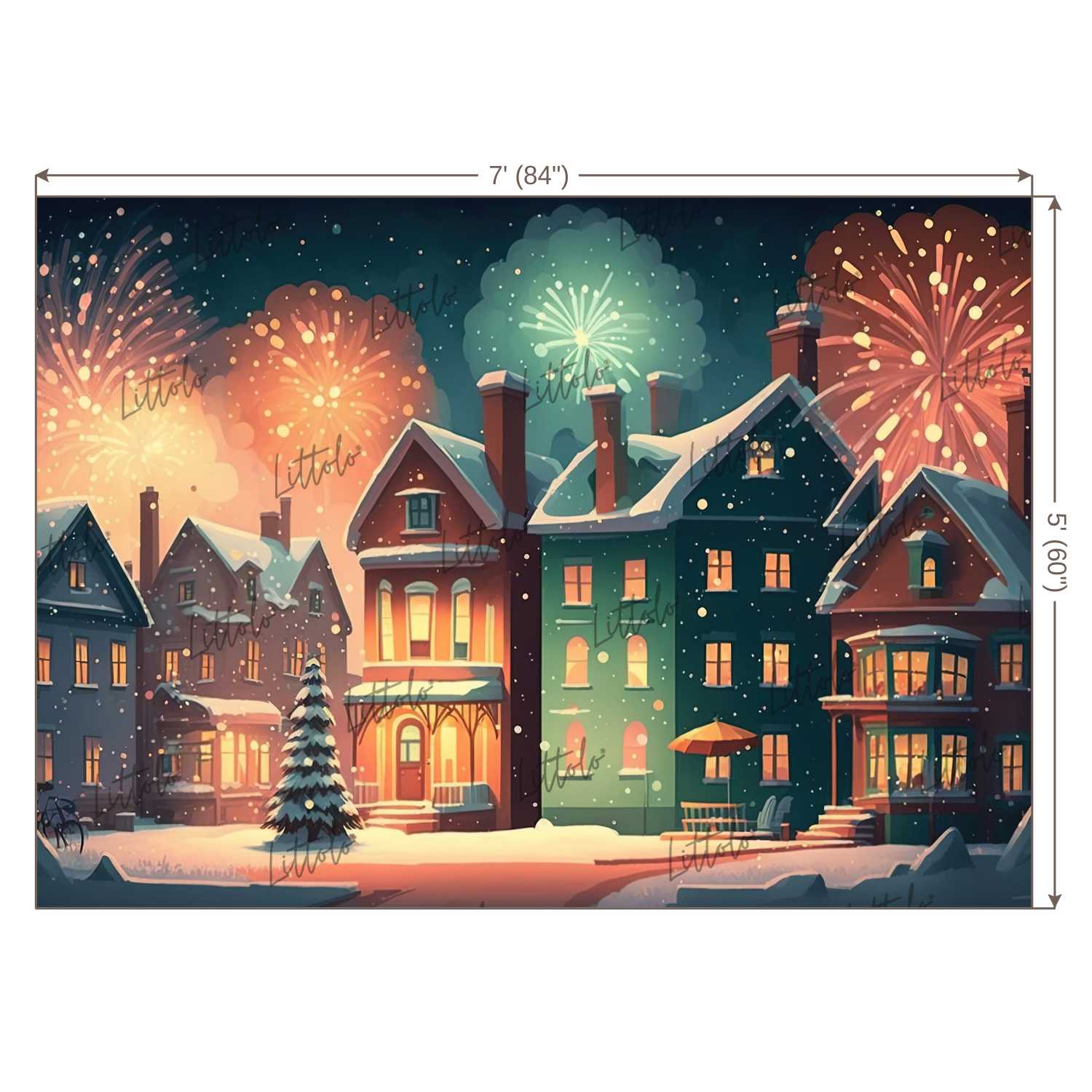 LB0983 Christmas Theme Backdrop