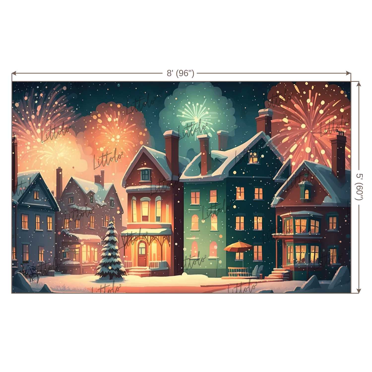 LB0983 Christmas Theme Backdrop