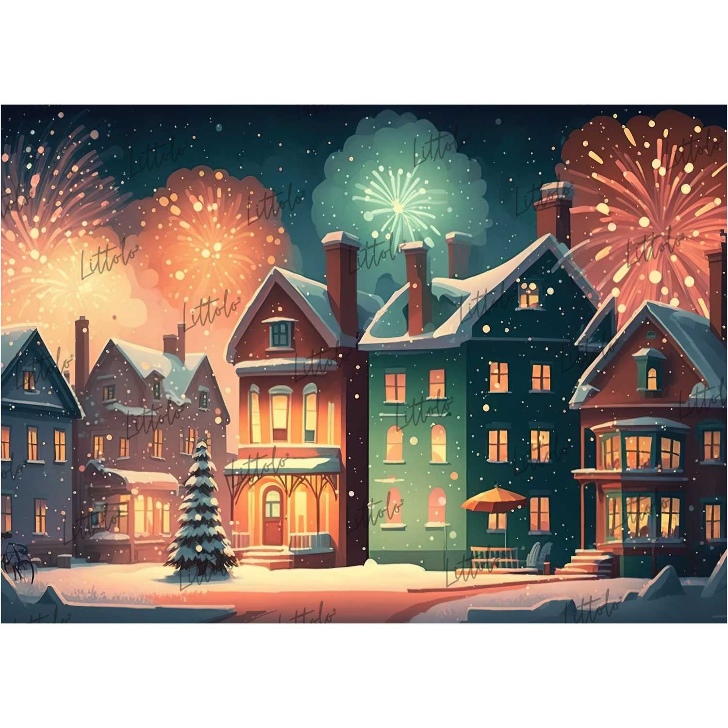 LB0983 Christmas Theme Backdrop
