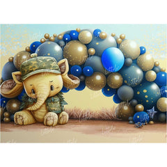 LB0986 Balloons Garland Toy Backdrop