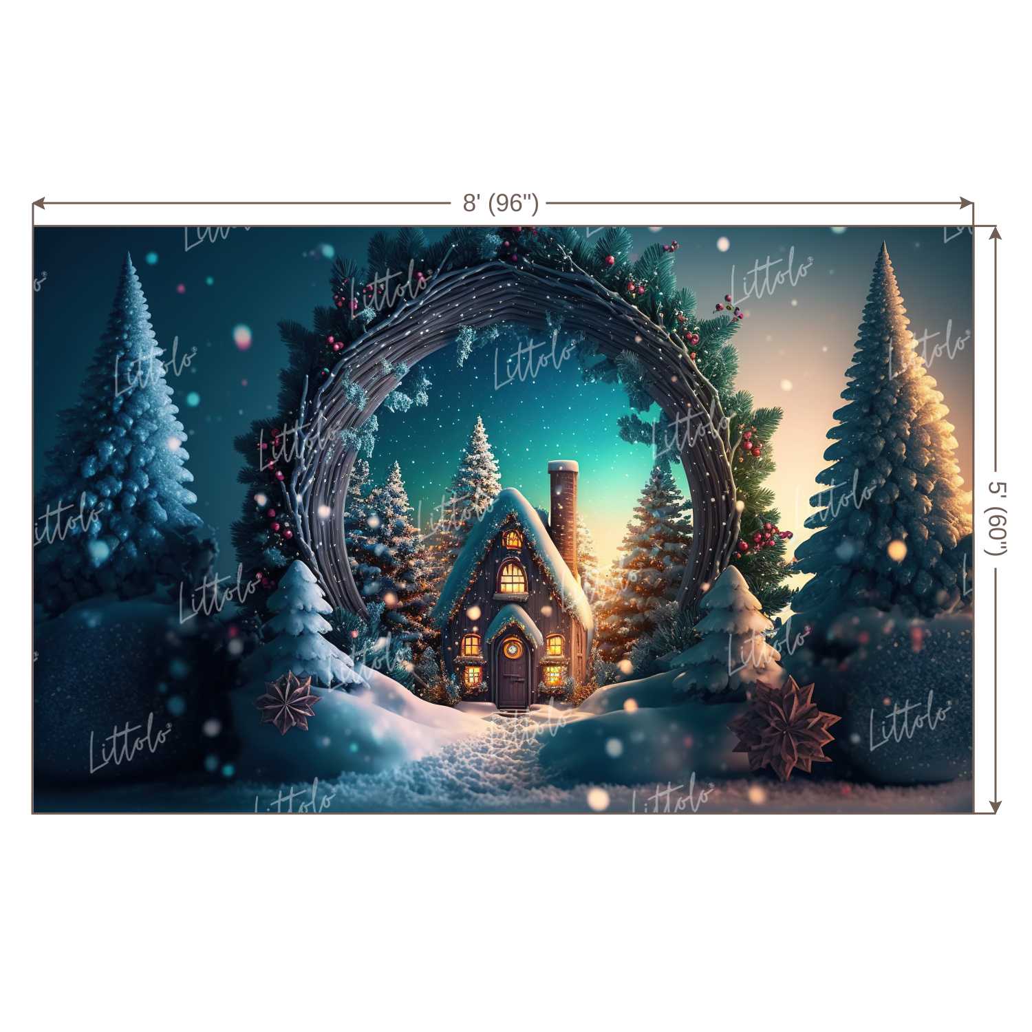 LB0987 Christmas Theme Backdrop