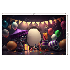 LB1004 Birthday Decor Backdrop
