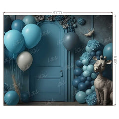 LB1006 Balloons Garland Doorway Backdrop