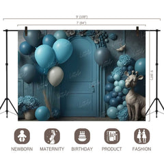 LB1006 Balloons Garland Doorway Backdrop