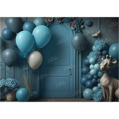 LB1006 Balloons Garland Doorway Backdrop
