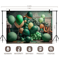 LB1010 Balloons Garland Decor Backdrop