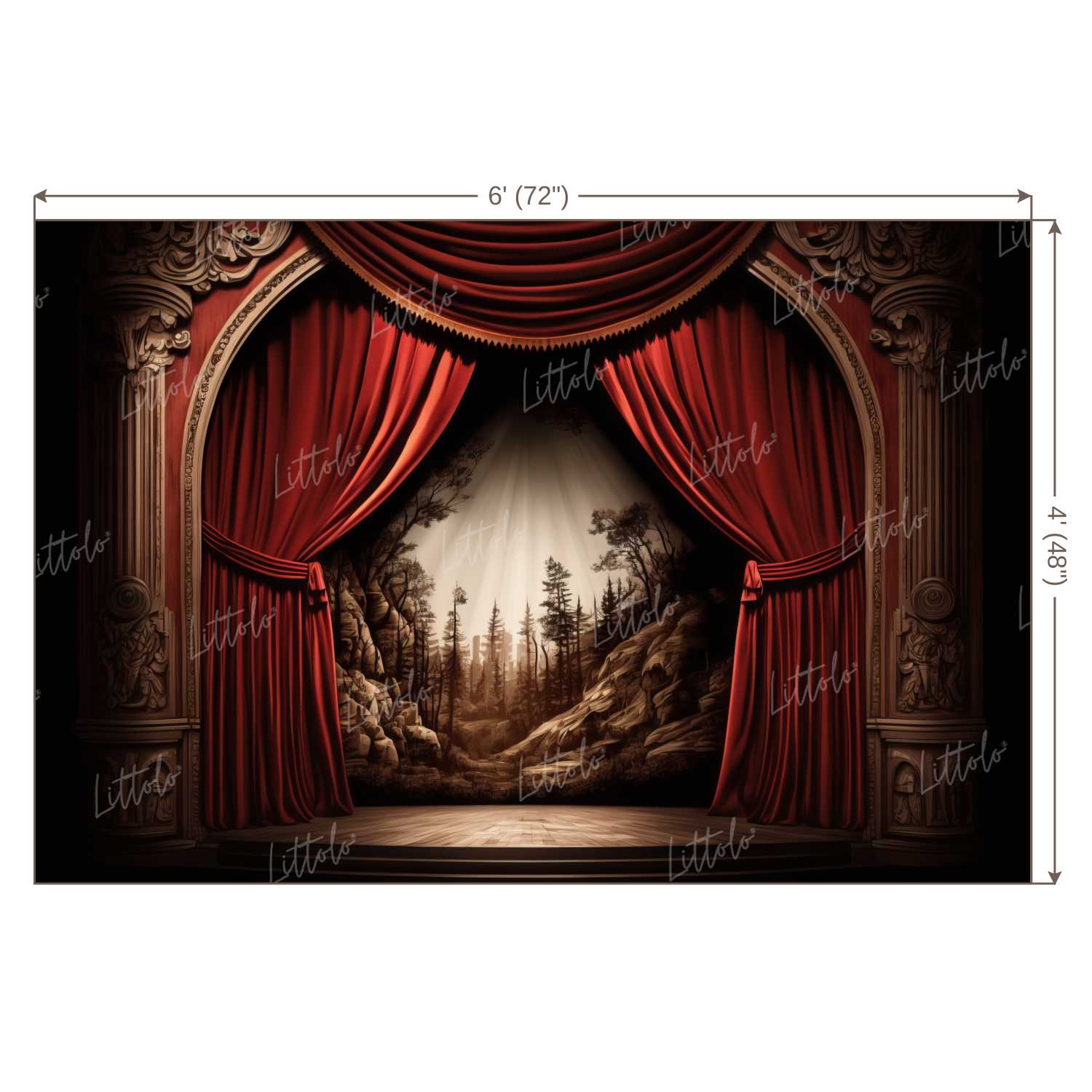 LB1014 Enchanted Doorway Backdrop
